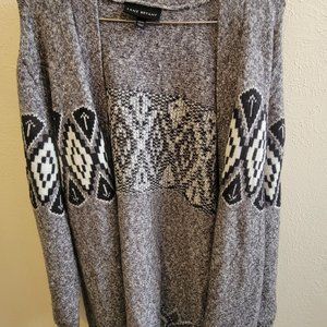 Gray Lane Bryant belted cardigan